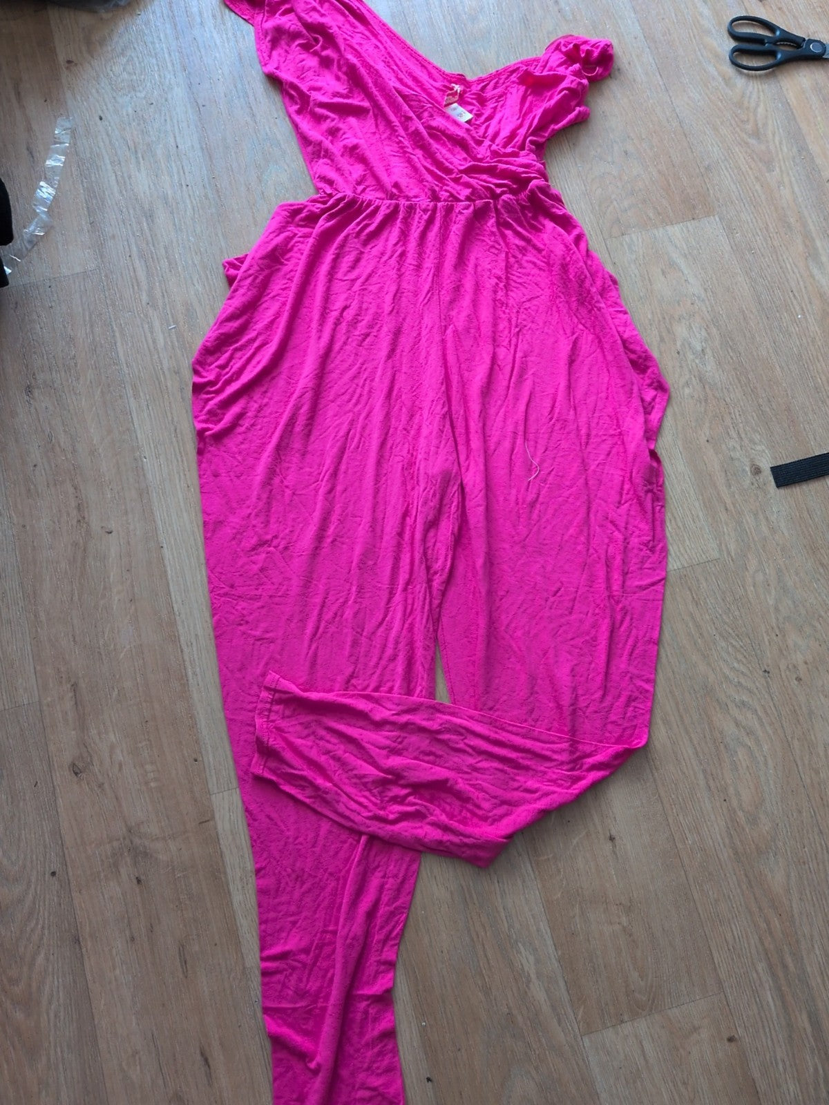 Ladies Proyocatue Size 8 Hot Pink Sleeveless Jumpsuit
