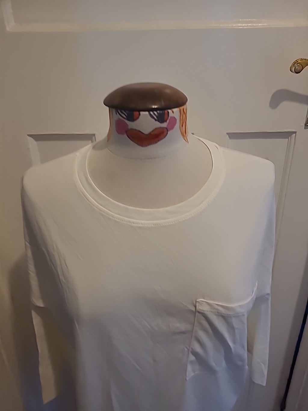 Ladies Esmara Size 8-10 Cream Mid Sleeved Blouse