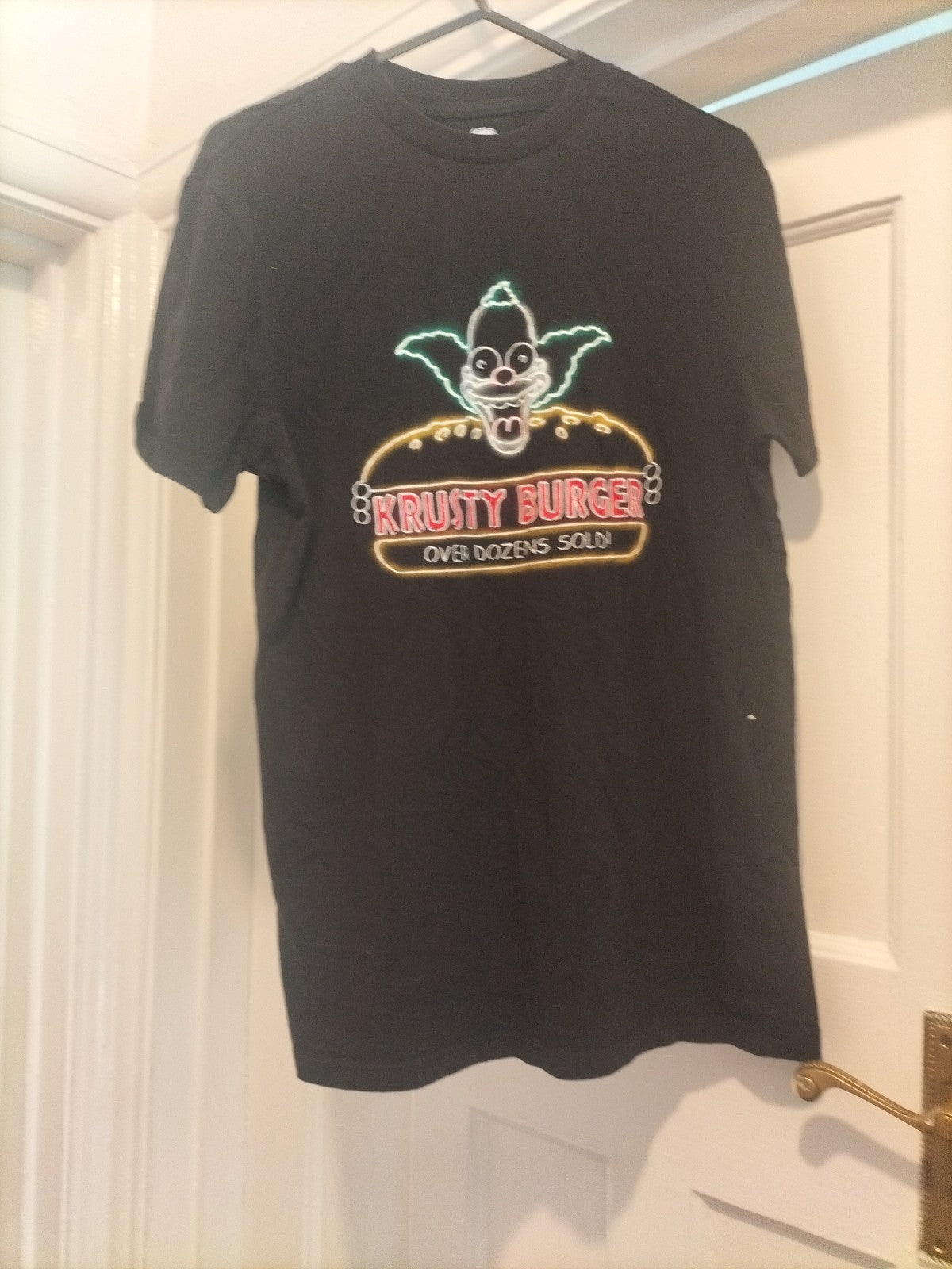 Ladies The Simspons Size XS Krusty Burger Tshirt