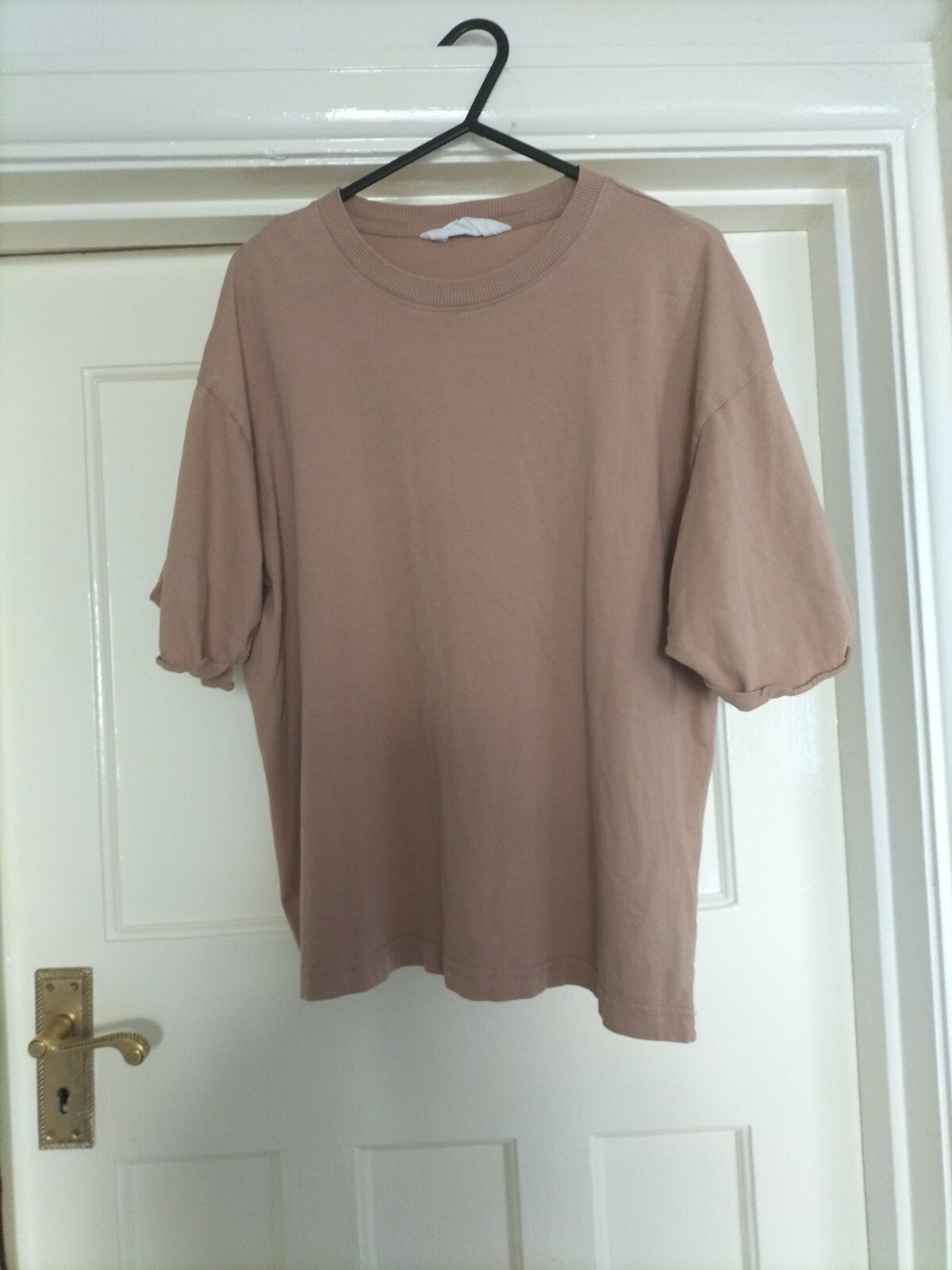 Ladies Primark Size 6-8 Brown Short Sleeved T Shirt
