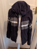 Tu Large Navy And Grey Full Zip Hoodie