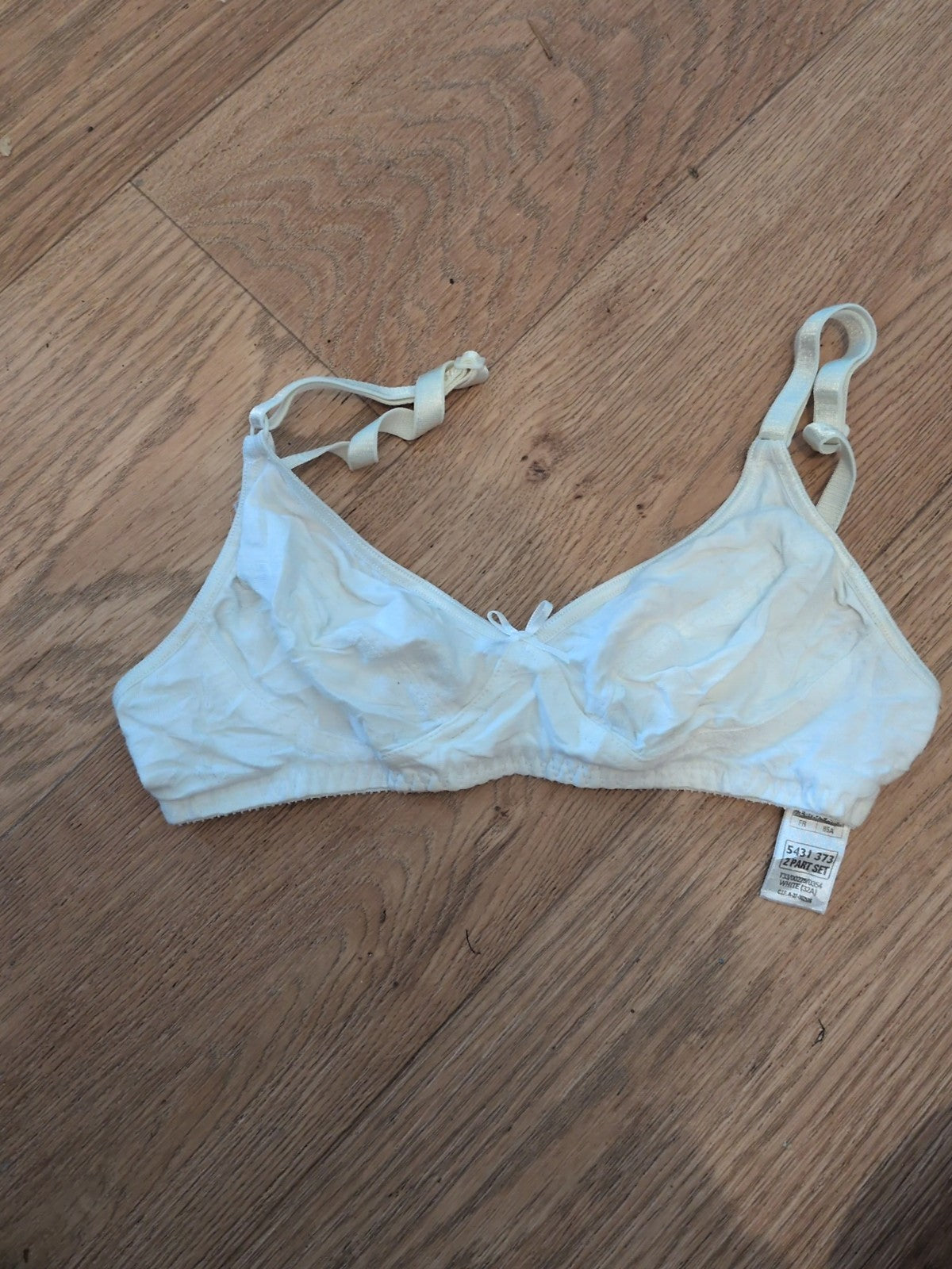 St Micheal 32a White No Pad No Wire Bra