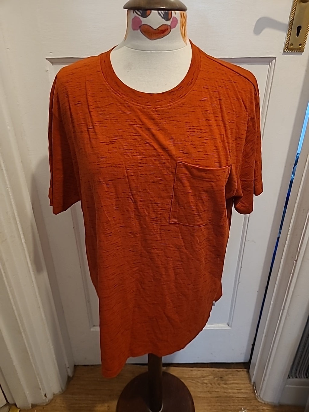 Mens EDC Size Large Orange Short Sleeved Tshirt