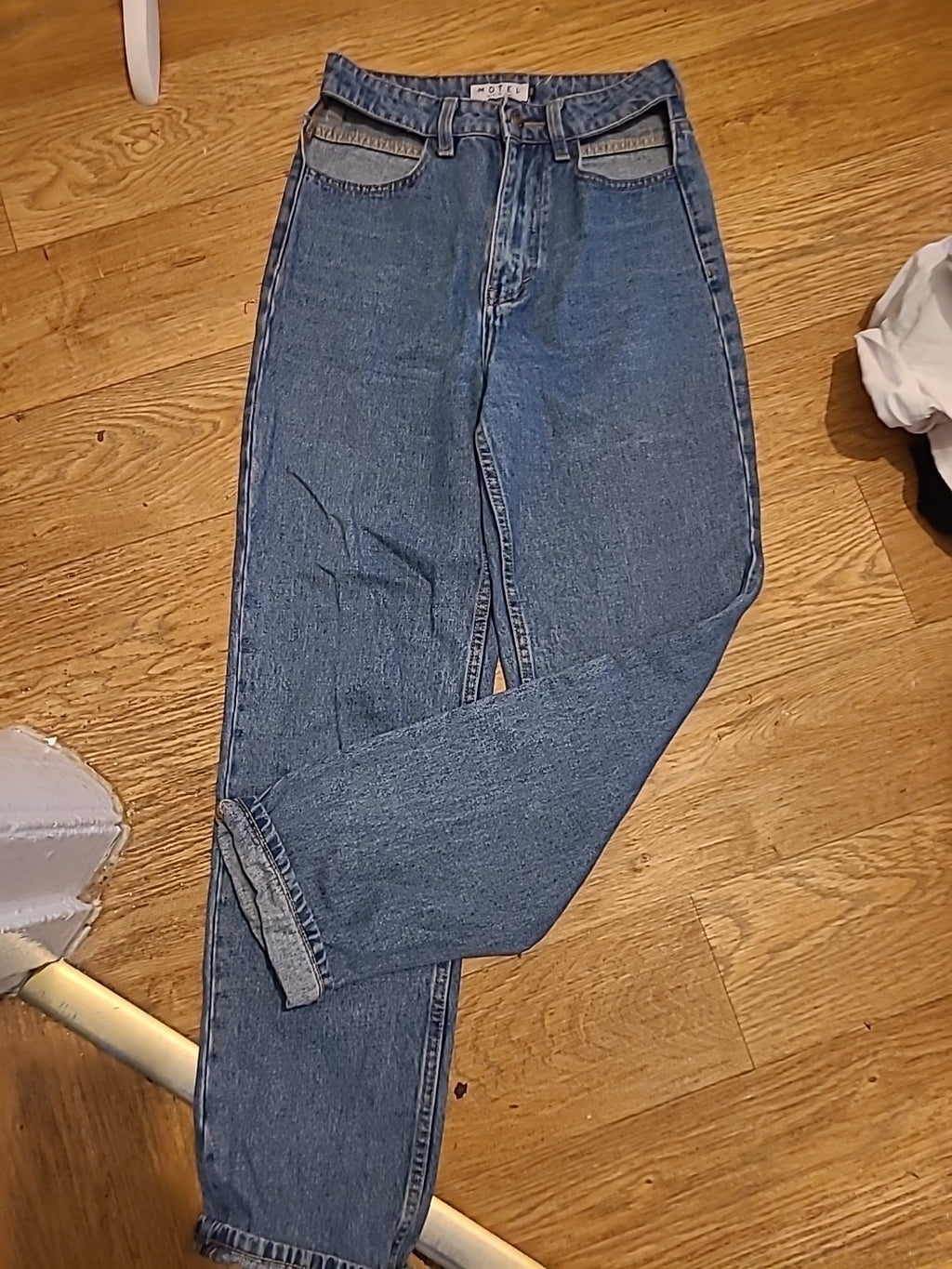 Ladies Motel Denim Size 2XS Open Pocket Jeans