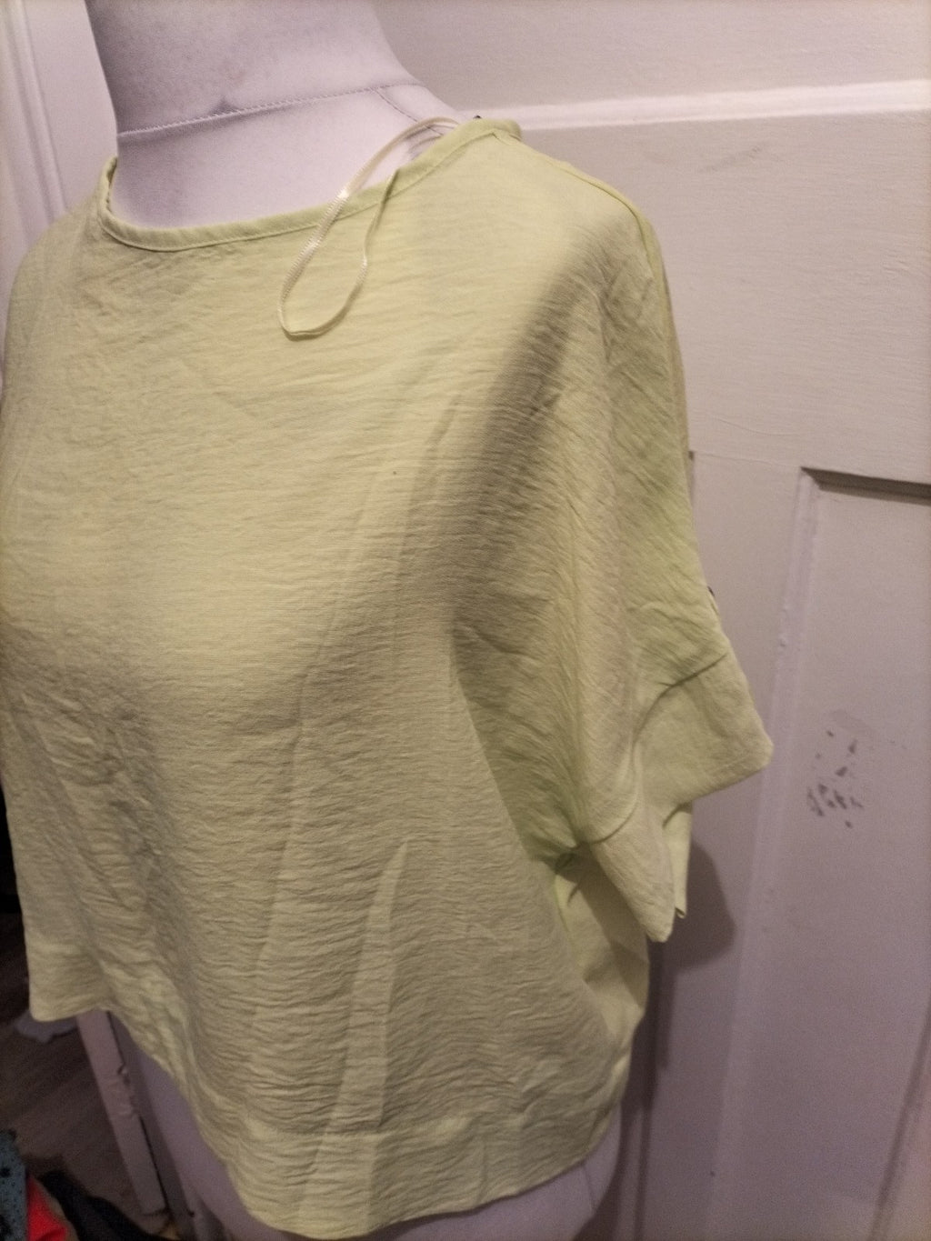 Ladies F&F Size 10 Lemon Short Sleeve Blouse