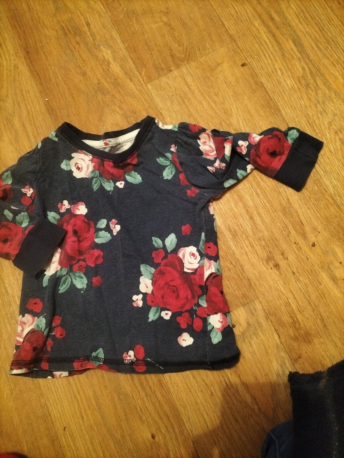 Girls Tu Age 18-24 Months Navy Floral Tshirt