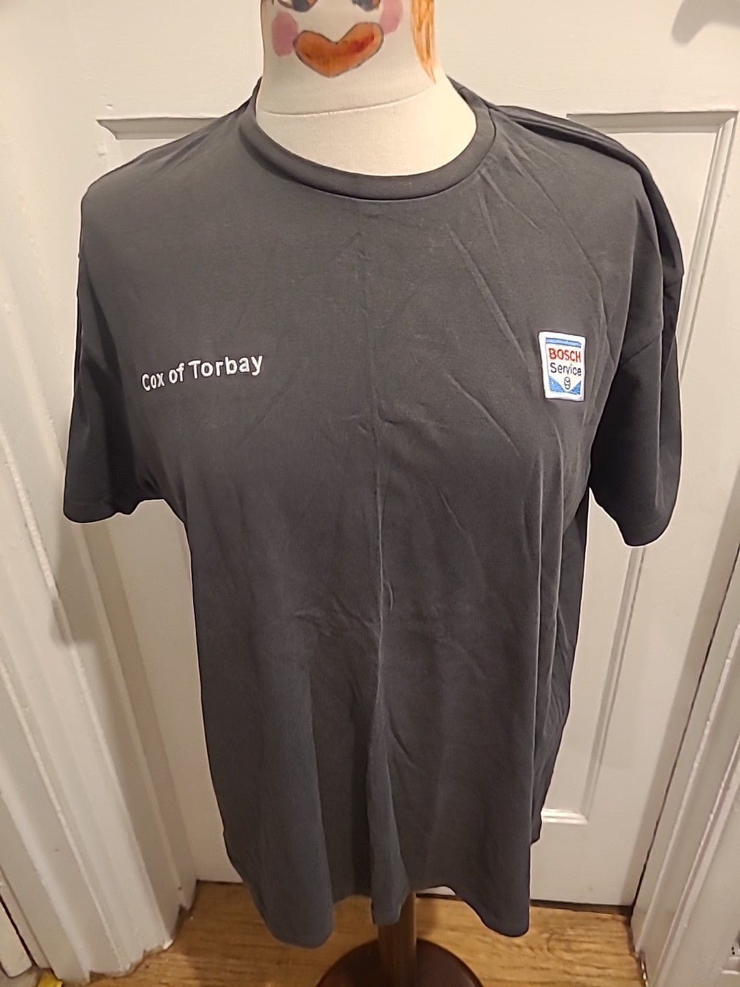 Mens Uneek Size Large Cox Of Torbay Grey Tshirt
