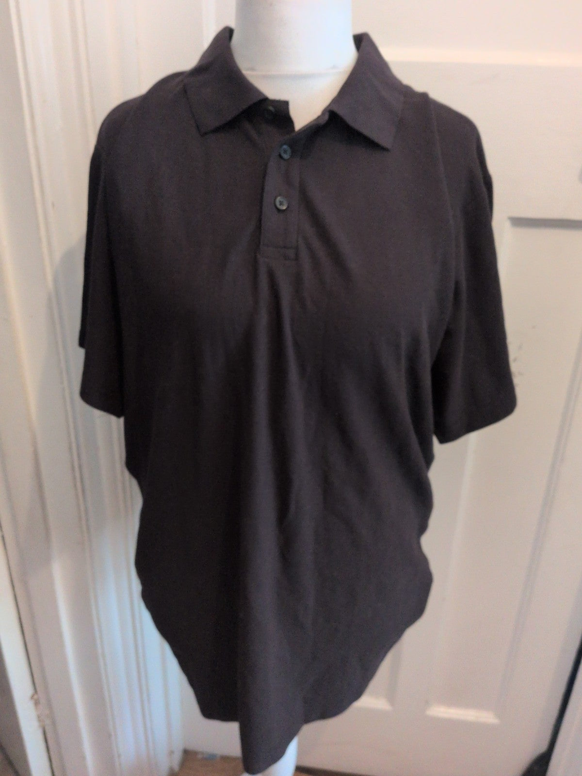 Alexandra XL Black Short Sleeve Polo