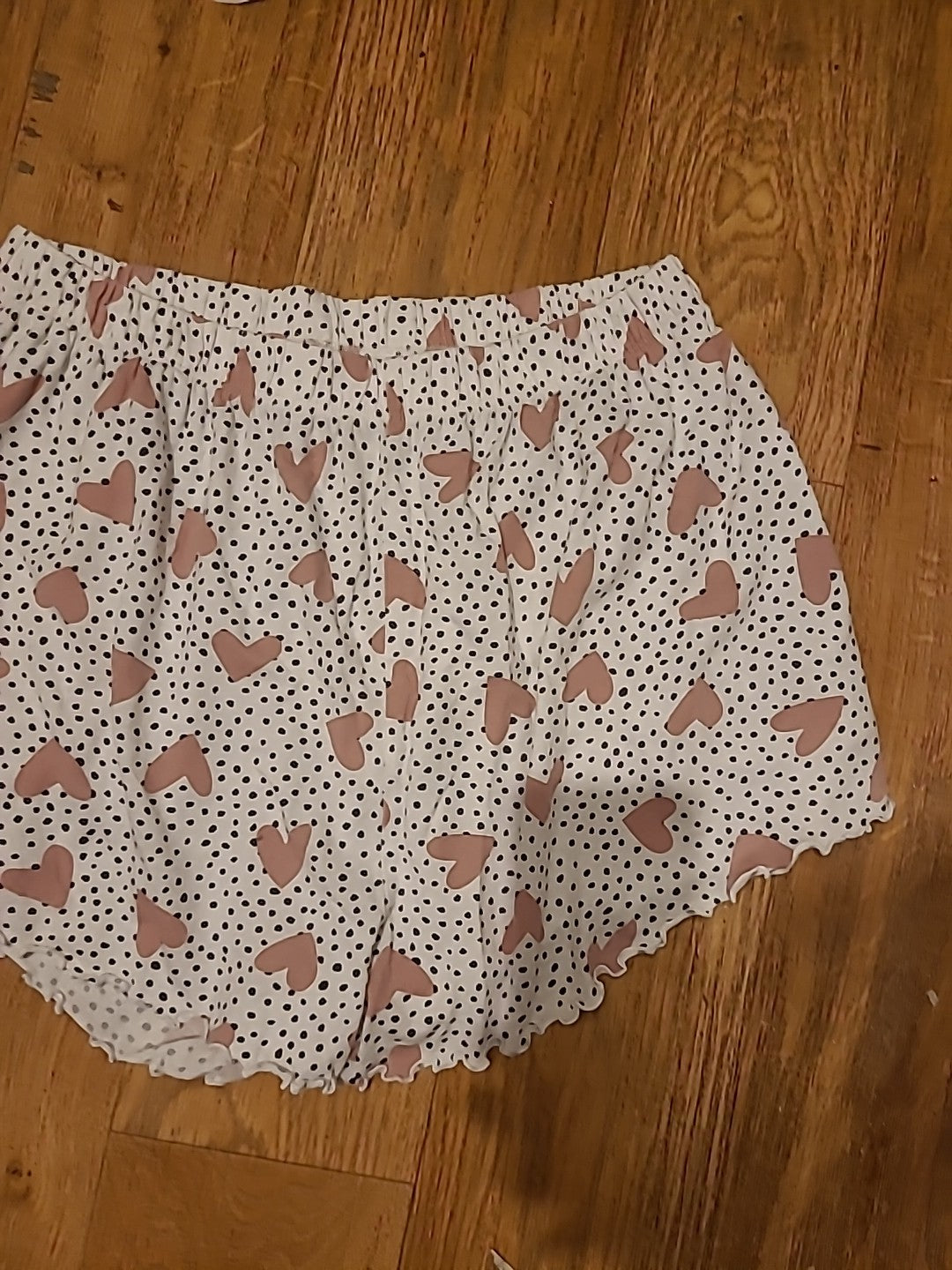 Ladies Tu Size 10 Polkadot Loveheart Sleep Shorts