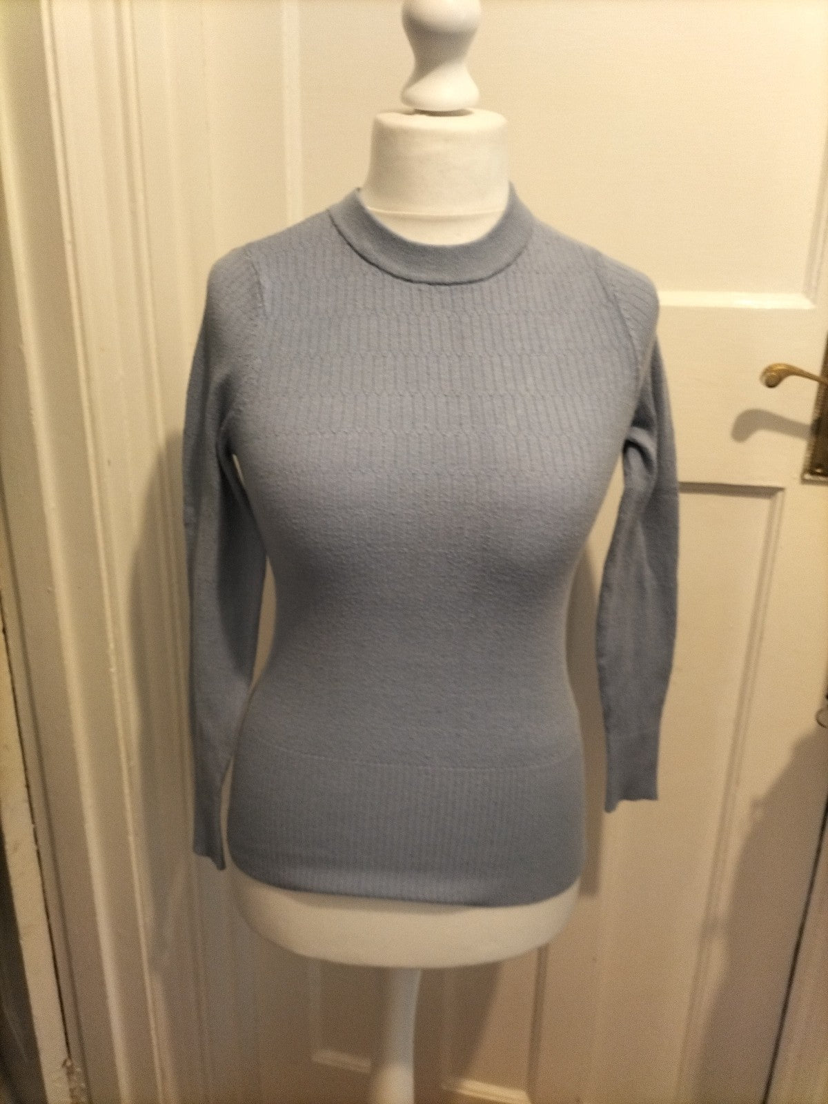 Ladies Marks And Spencer Size 10 Lilac Lightweight Jumper