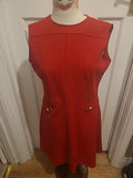 Ladies Size S/M Red Sleeveless Dress