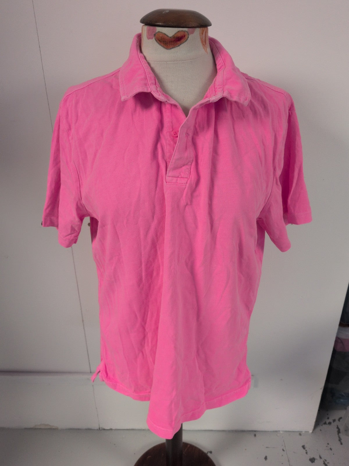 Superdry XL Pink Short Sleeve Polo