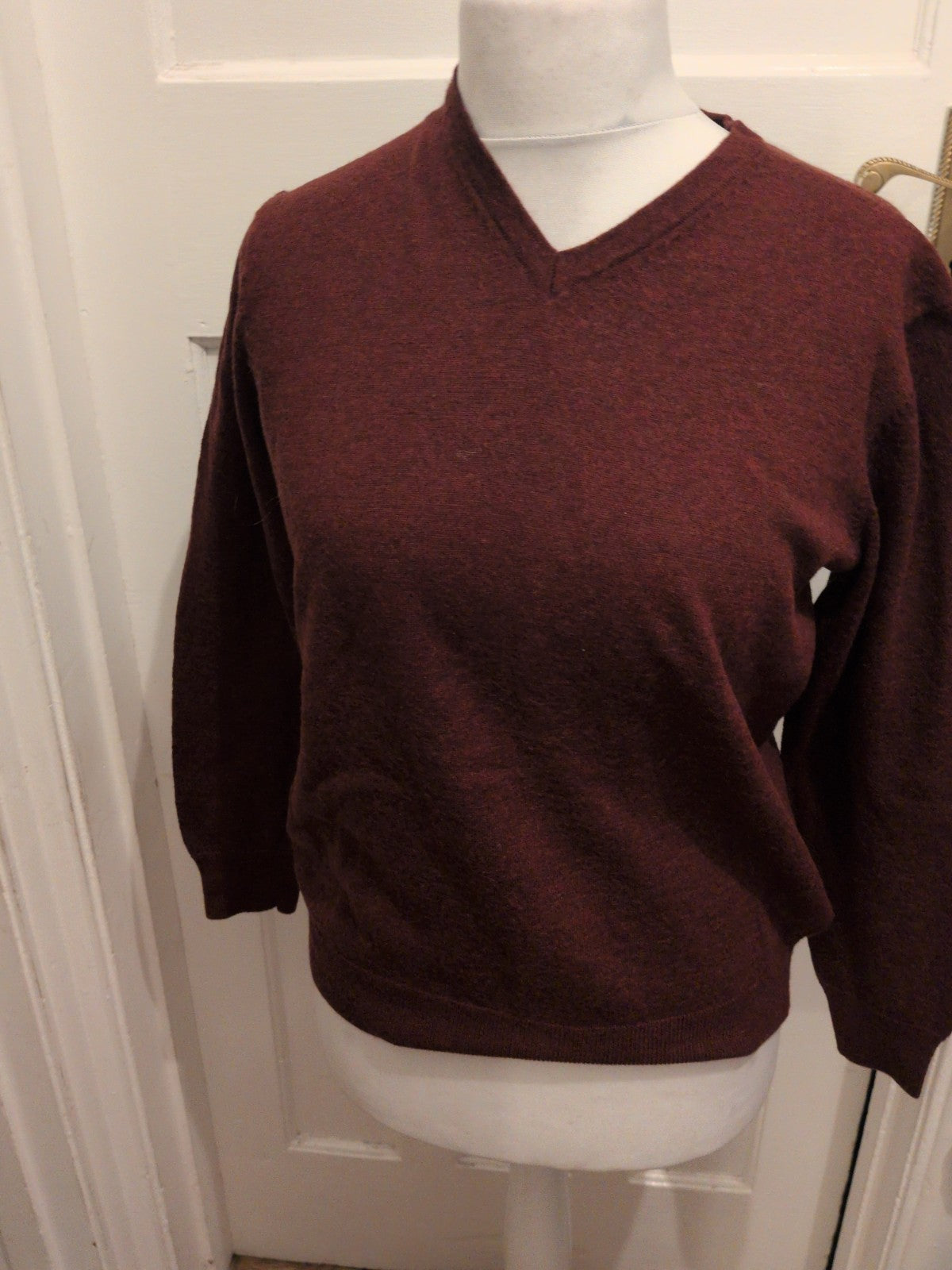 Jasper Conran Large 100% Merino Wool Purple Jumper