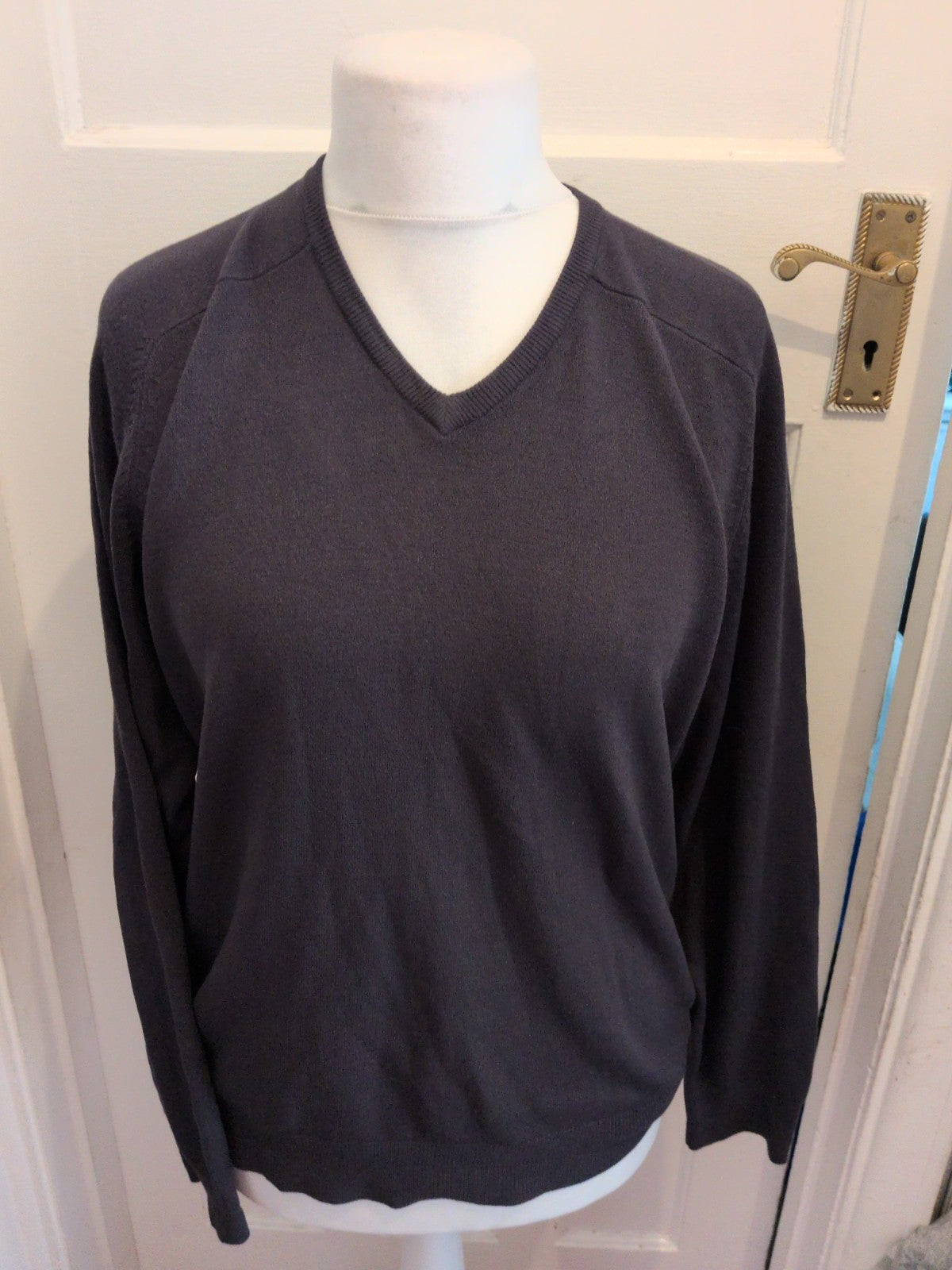 Marks And Spencer Medium Dark Navy Super Soft Long Sleeve Jumper
