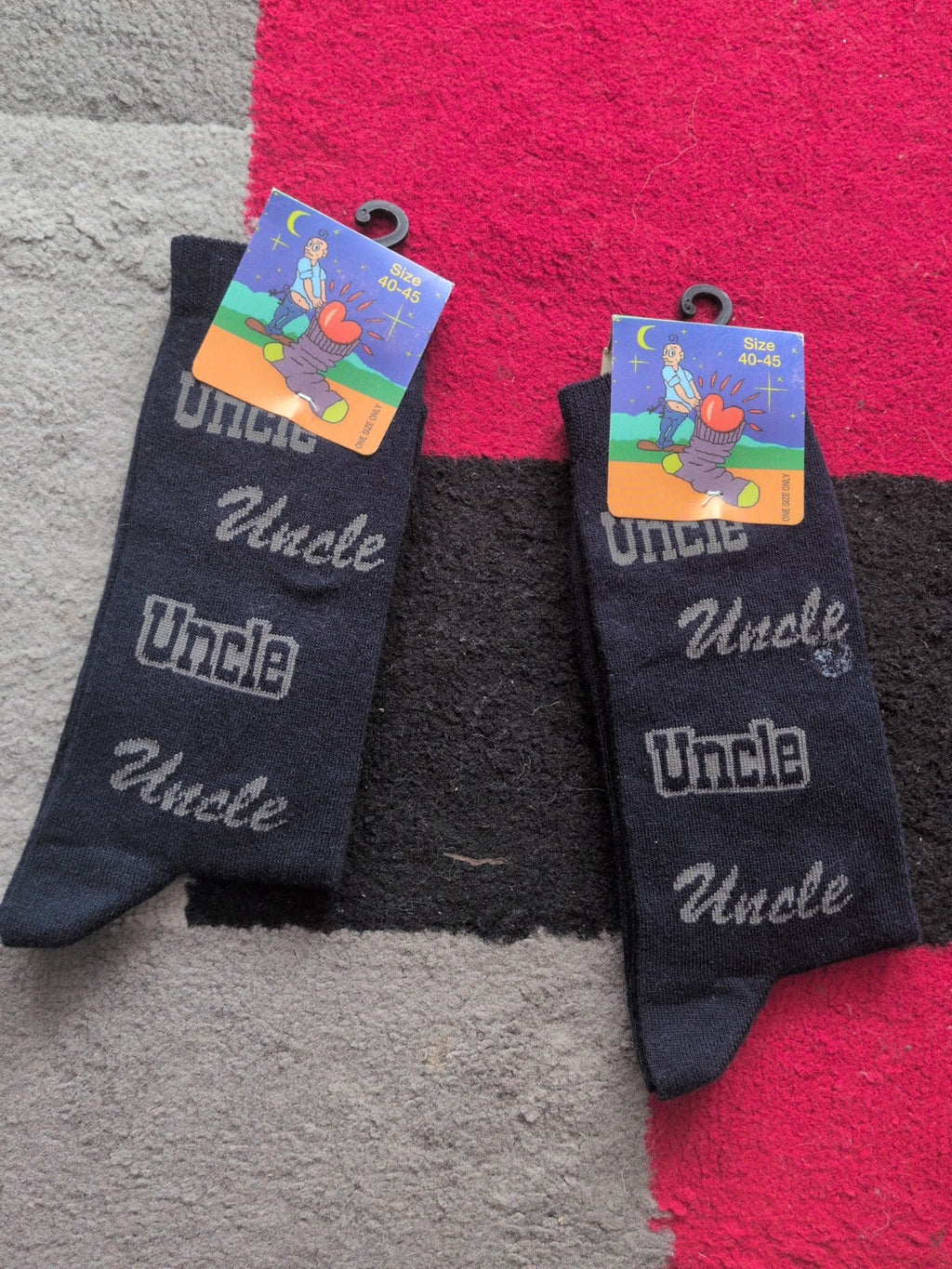 Brand New Navy Uncle Socks Size 40-45