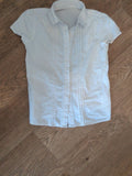 F&F 6-7 Years Short Sleeve Buttoned Girls Top