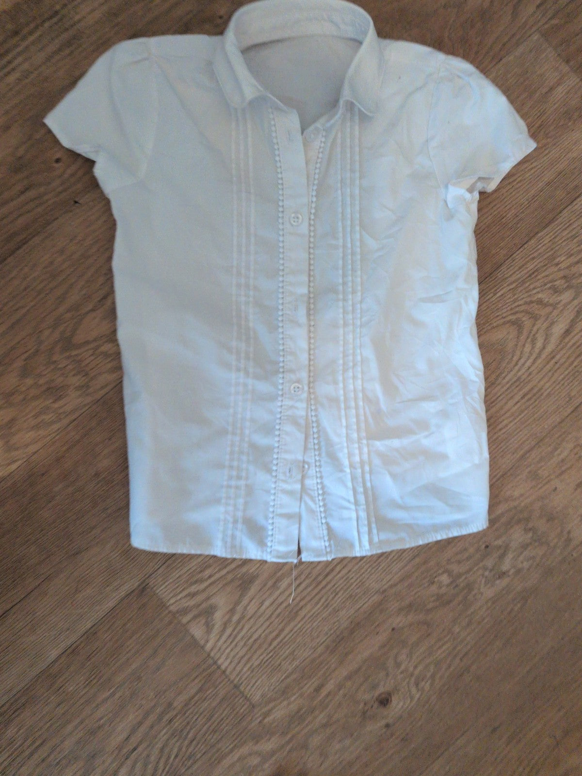 F&F 6-7 Years Short Sleeve Buttoned Girls Top