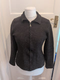St Michael 12 Dark Grey Full Zip Jumper