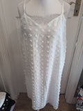 Shein 3xl White Sleeveless Pattern Texture Dress