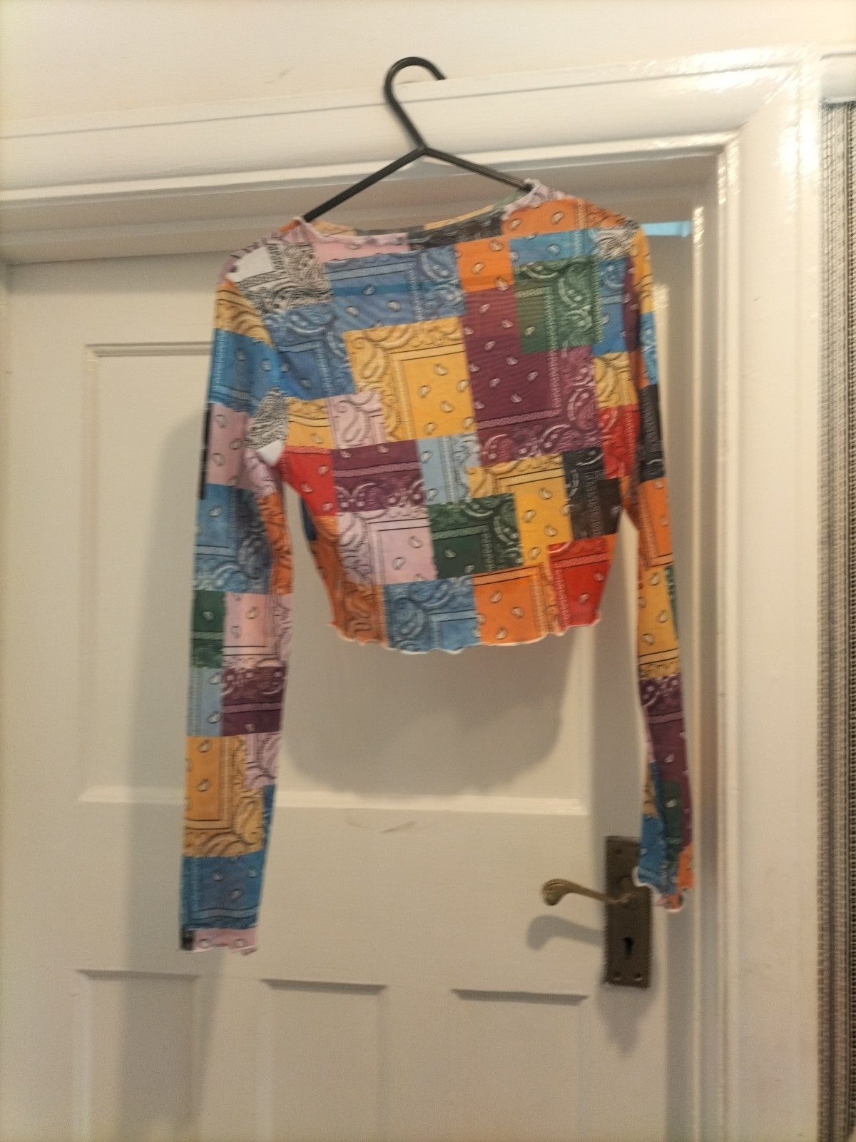 Ladies Shein Size XS Multi Long Sleeved Crop Top