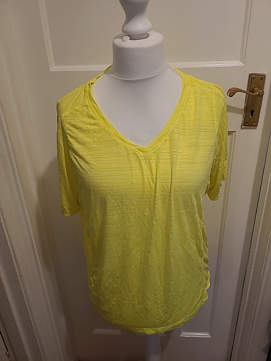 Mens Next Size Large Neon Yellow Short Sleeved Tshirt