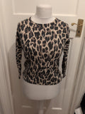 Cc Petite Small Leopard Print Long Sleeve Blouse