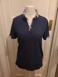 Mens Jiggler Lord Berblue Size Large Navy Short Sleeved Polo