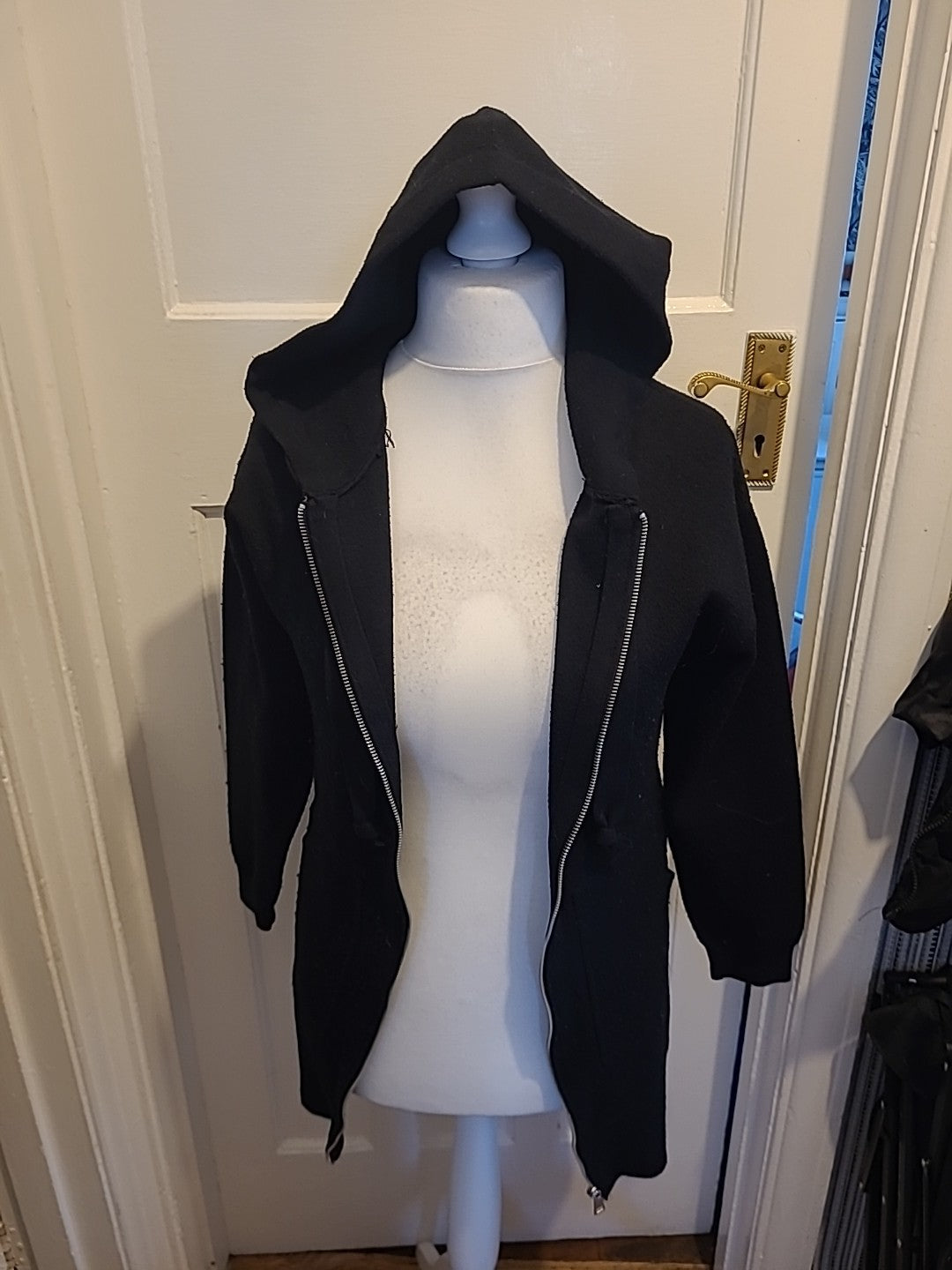 Ladies Primark Size 4-6 Black Zipped Jacket