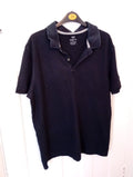 Mens M&S Black Polo Top Size Large