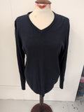 Marks And Spencer Medium Navy Cashmilon Pullover Jumper