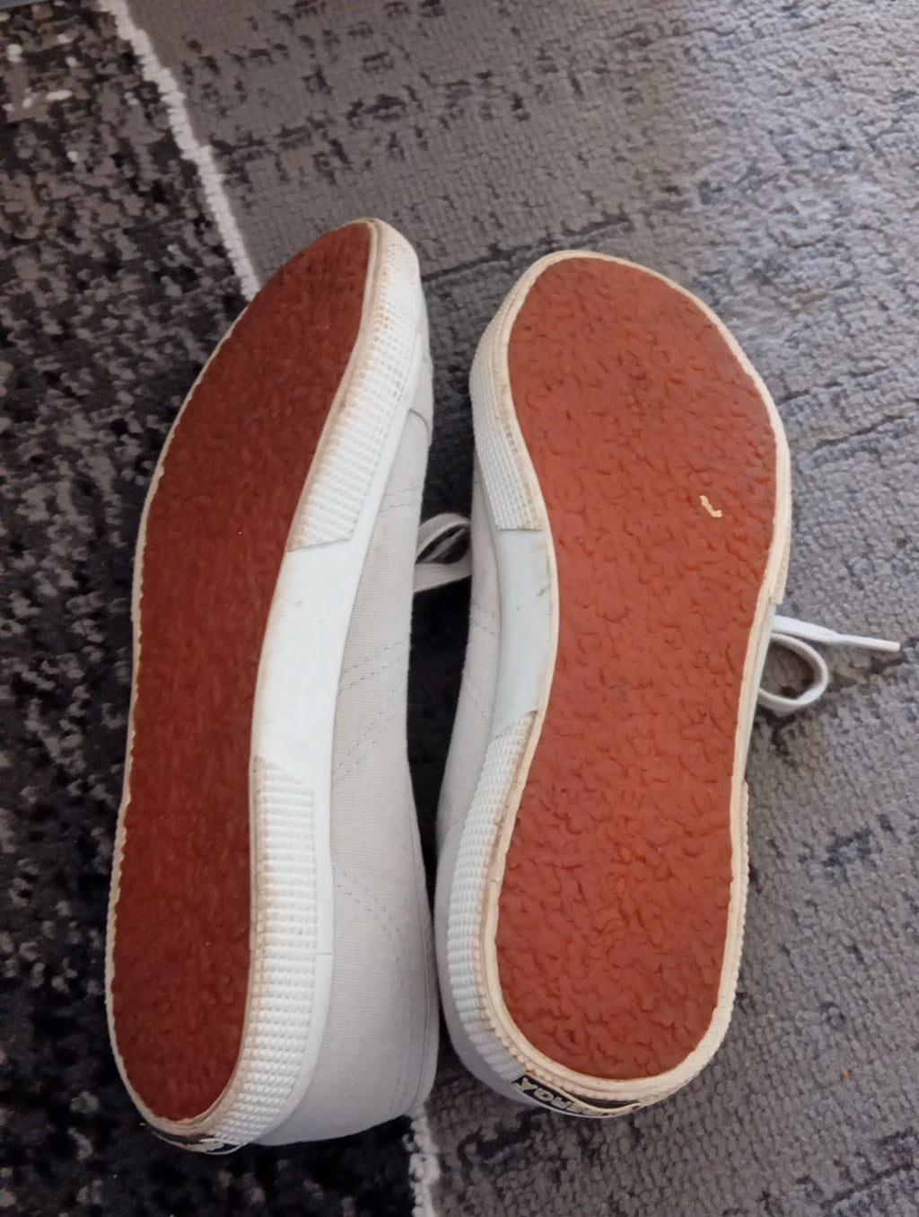 Ladies Superga Size 39.5 Beige Trainers Free Delivery