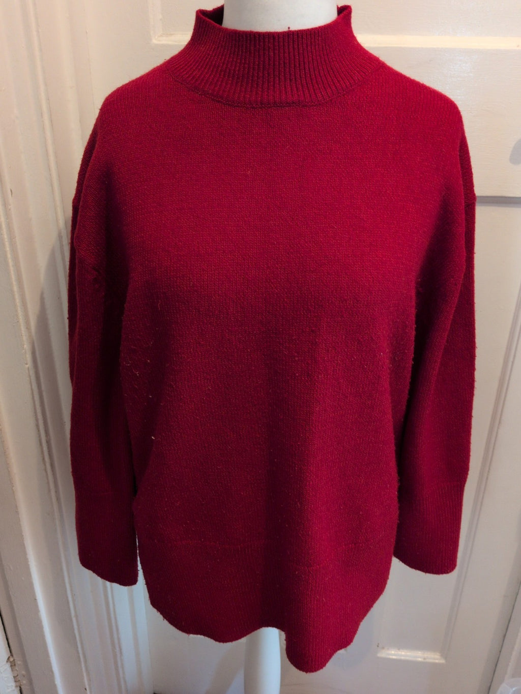 Primark Medium Red Pullover Jumper Bobbling