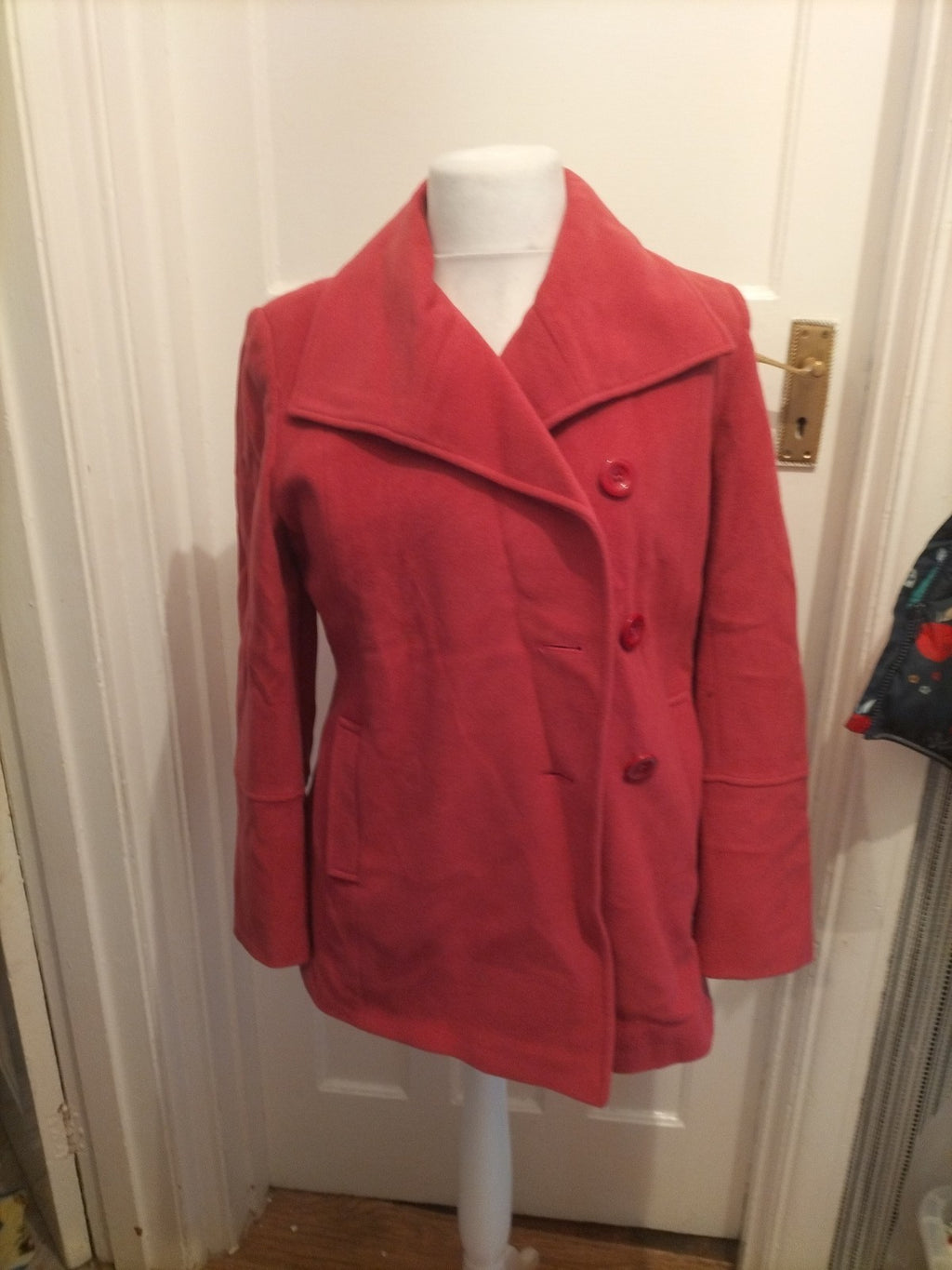 Ladies Alex&Co Size 8 Red/Pink Lined Buttoned Blazer