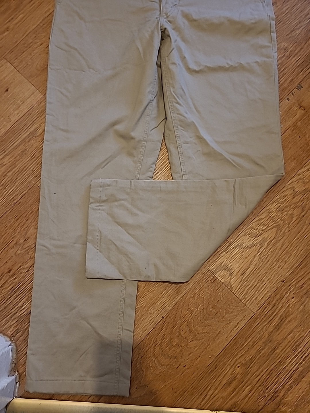 Mens Lands End Size 36" Putty Thick High Quality Chino