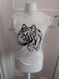 Tu 10 White Tiger Short Sleeve T-shirt