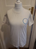 Mens Size Medium White With Garatt On Back Tshirt