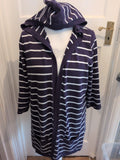 Maine New England 18 Stripe Navy Hoodie Open