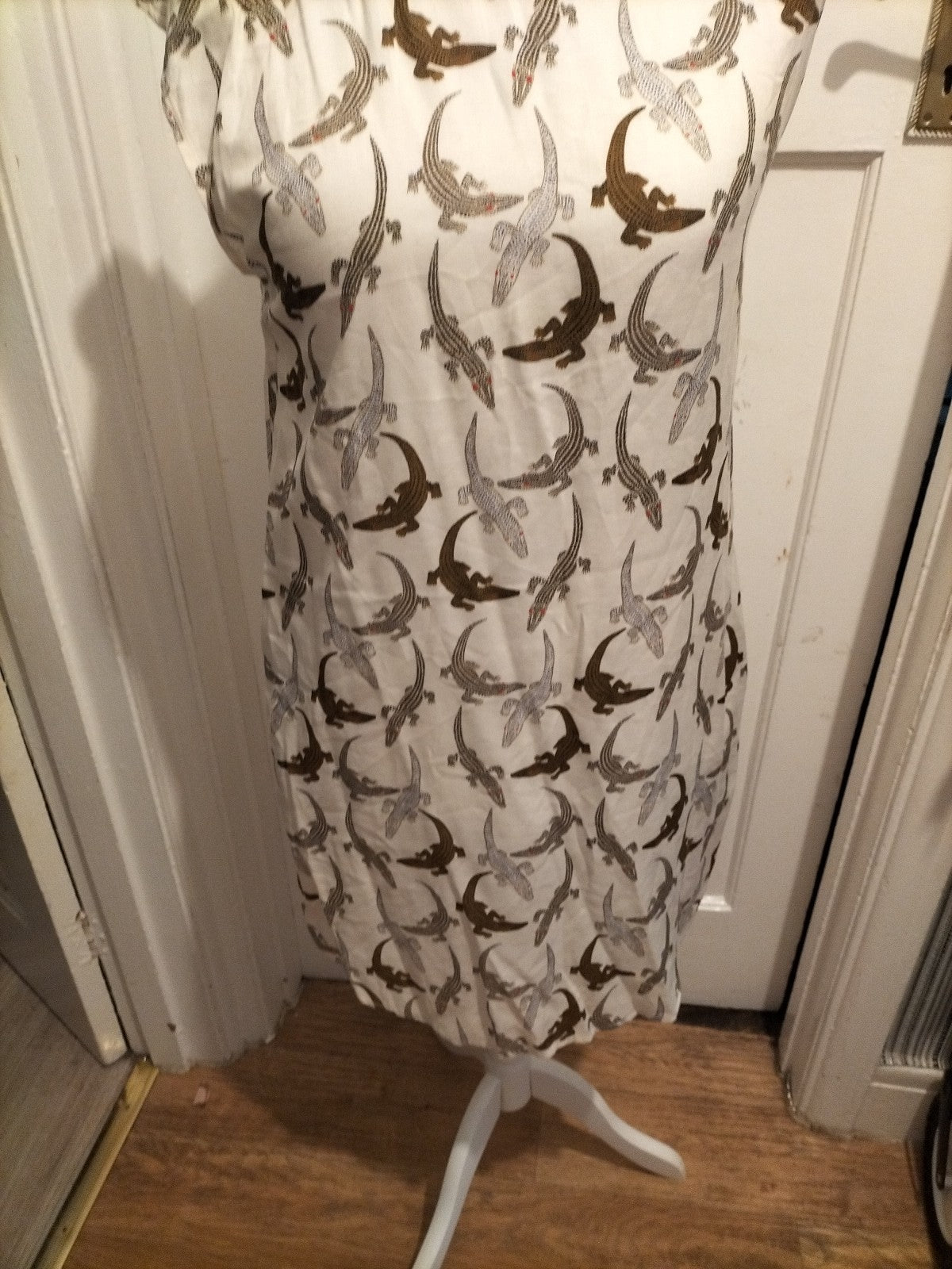 Ladies H&M Size 10 Multi Crocodile Sleeveless Dress
