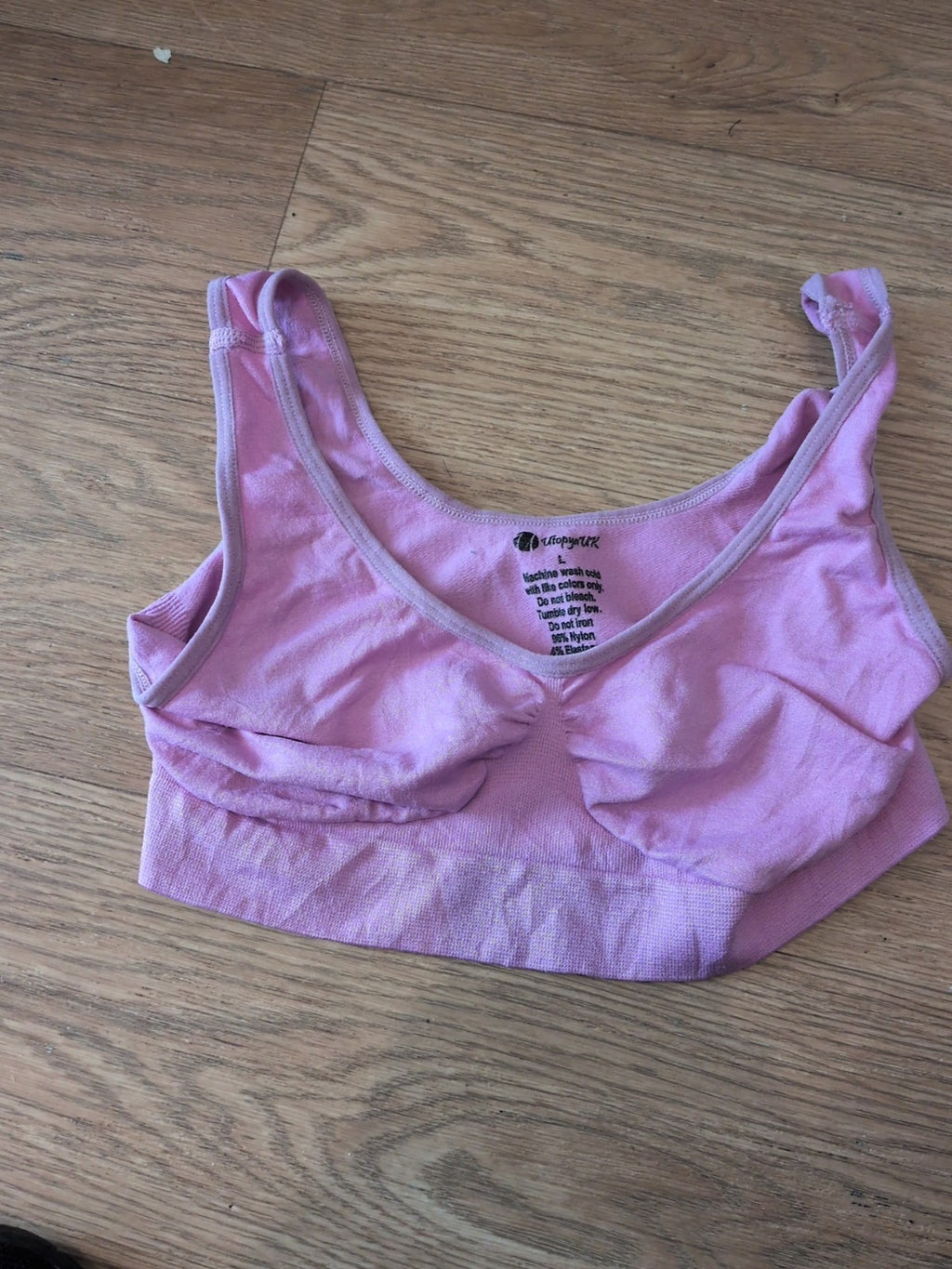 Utopia Large Pink Seamless Bralette