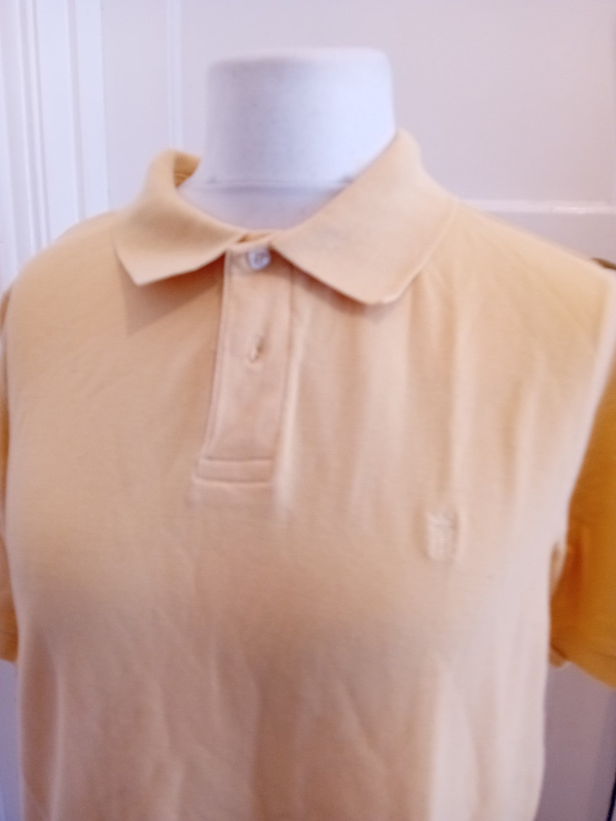 Blue Harbour Large Yellow Short Sleeve Polo
