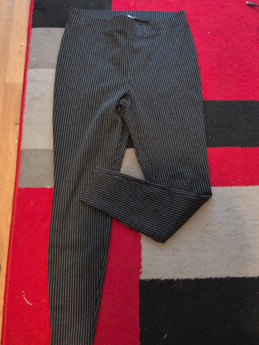 Papaya 14 Black And White Stripe Trousers