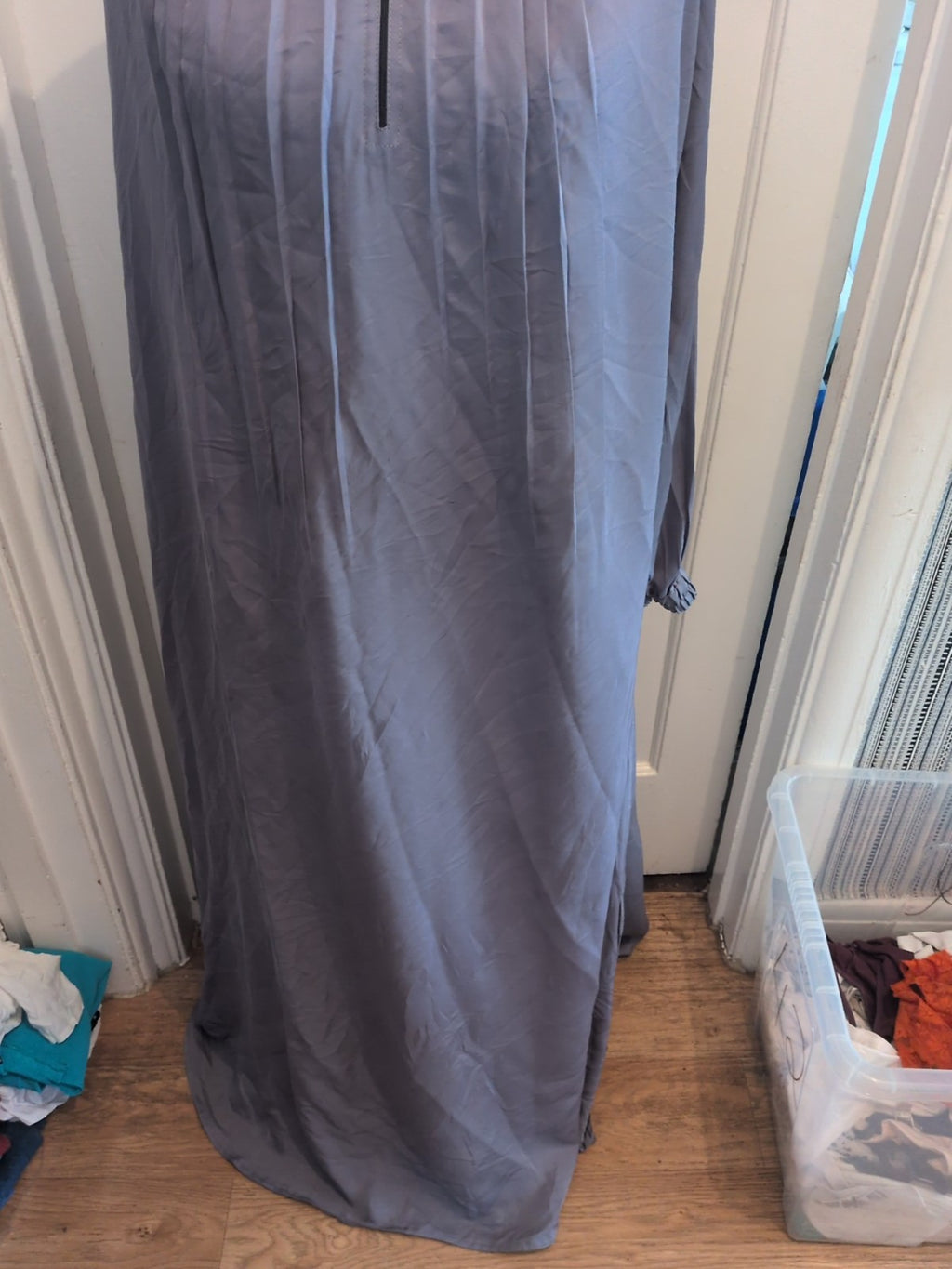 EU 60 Grey Night Dress Long Length