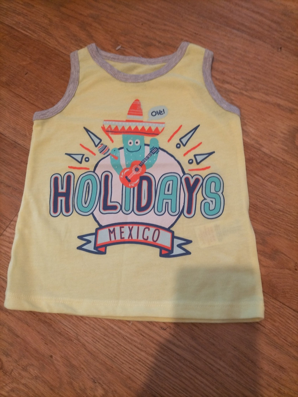 Pep&Co 12-18 Months Yellow "Holiday" Vest Top