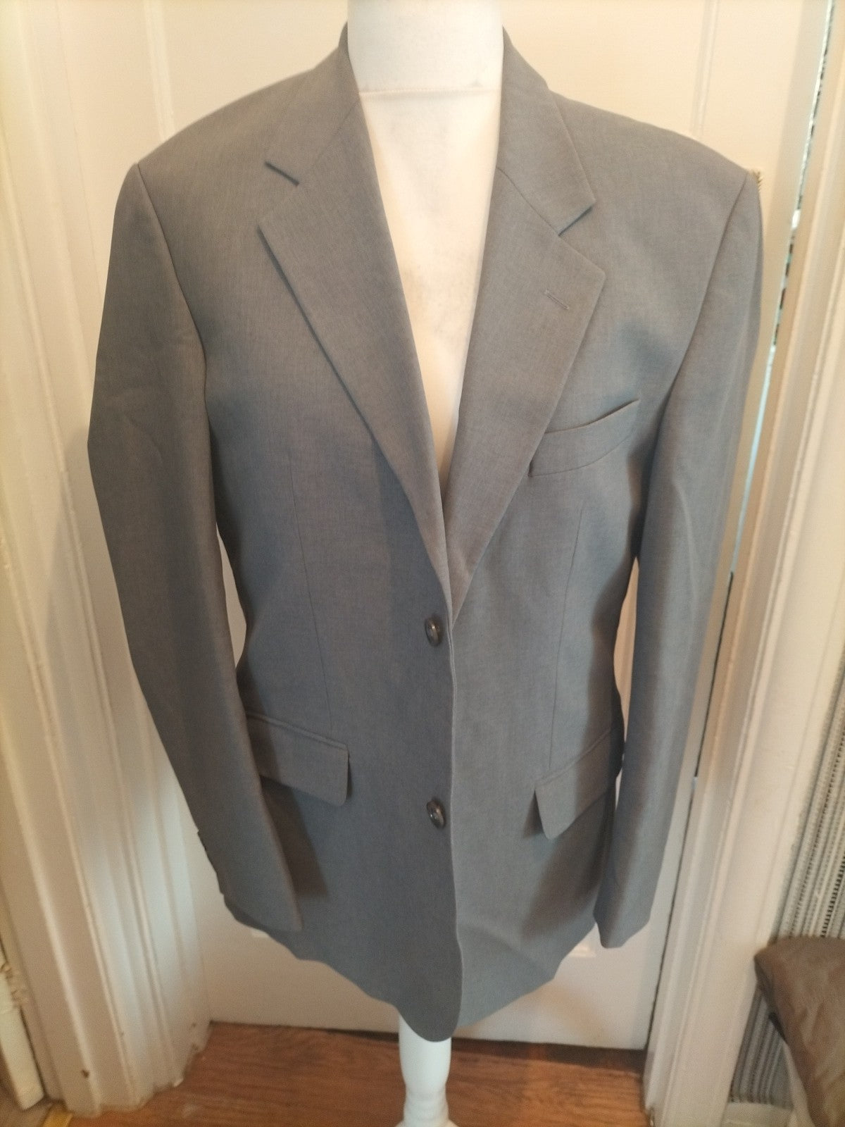 Mens Farah Size 40R Grey Suit Blazer