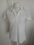 Mens Bm Casual Size Small White Polo