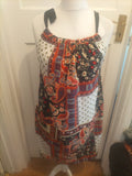 Ladies Pep&Co Size 12 Multicoloured Aztec Style Sleeveless Dress