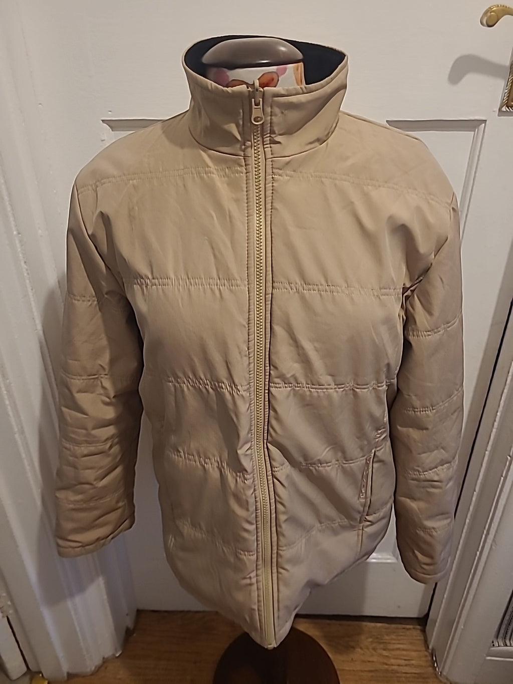 Ladies Neuview Size Small Camel Padded Fleece Lined Coat