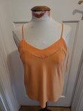 Ladies Next Size 6 Orange Sleeveless Blouse