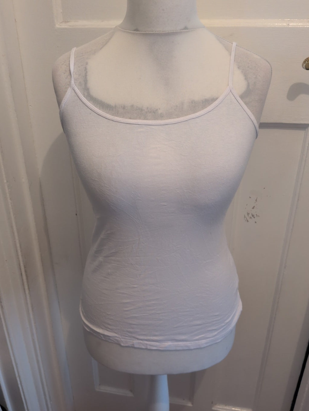 Primark Medium 12-14 White Stretch Cami