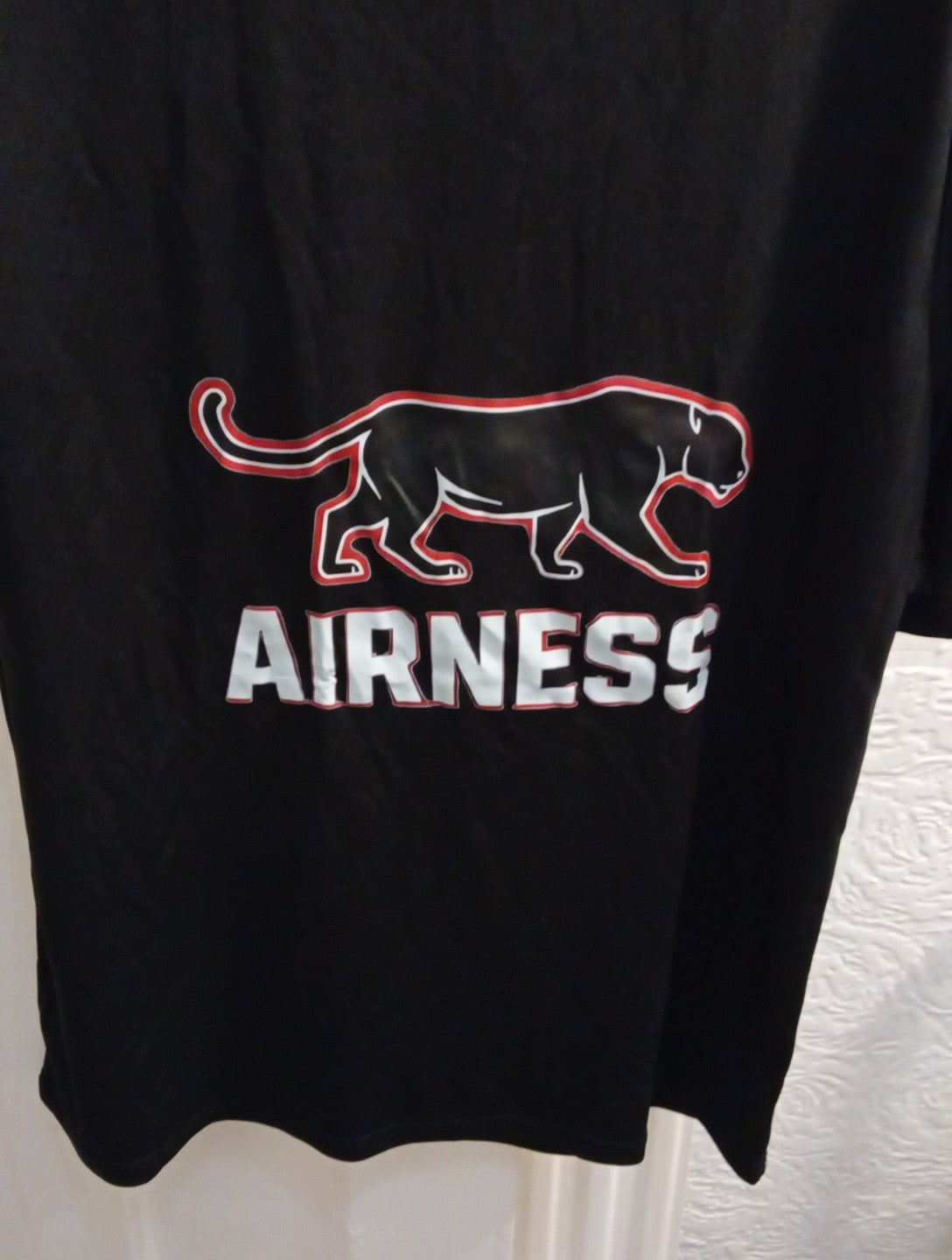 Mens Black T.shirt Airness Size Med